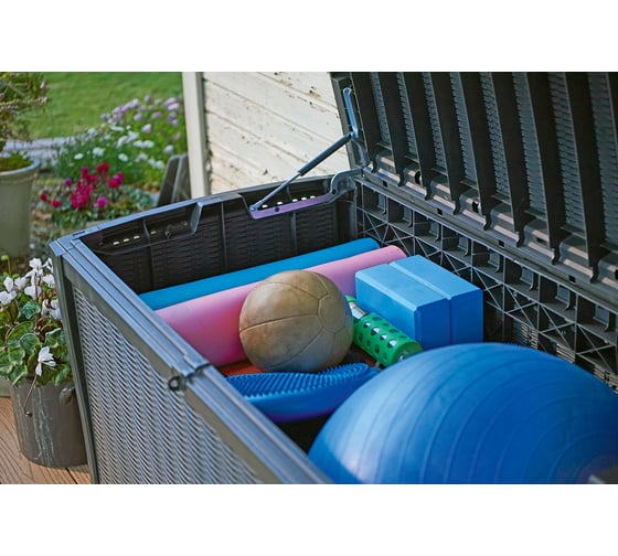 Сундук Keter BORNEO-RAUND RATTAN 416 L графит 230414
