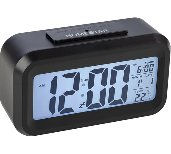 Электронные часы HomeStar HS-0110 черные 104305 - выгодная цена, отзывы .