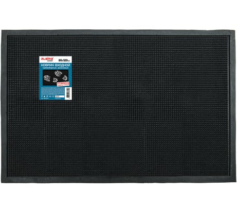 Грязесборный входной резиновый фактурный коврик LAIMA EXPERT 80x120 см 607818