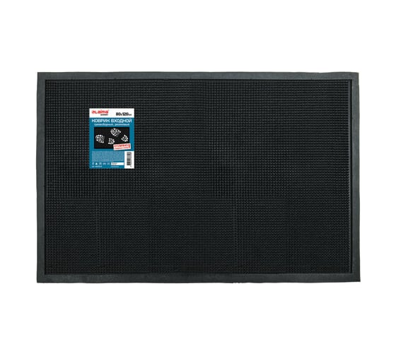 Грязесборный входной резиновый фактурный коврик LAIMA EXPERT 80x120 см 607818