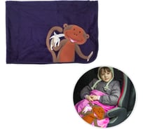 Плед-подушка Little car Monkey 100x80 синий 114402