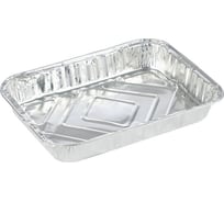 Форма для выпечки Mallony LAMINA, размер 22x16x3.5 см, из алюминиевой фольги, прямоугольная, одноразовая 104356