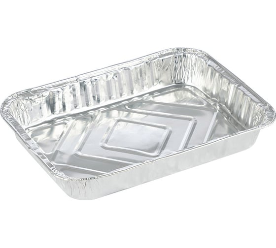 Форма для выпечки Mallony LAMINA, размер 22x16x3.5 см, из алюминиевой фольги, прямоугольная, одноразовая 104356