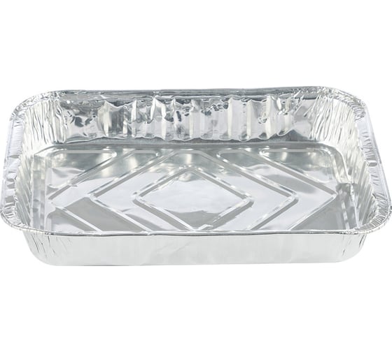 Форма для выпечки Mallony LAMINA, размер 22x16x3.5 см, из алюминиевой фольги, прямоугольная, одноразовая 104356