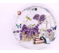 Круглый поднос Bikson металл 32 см OE3879 ТП5499