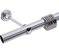 Карниз Peora DIY 28 мм в коробе, одинарный, открытый кронштейн хром глянец 3.6 составной 57792