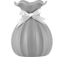 Ваза для цветов Todi YM1448 10х10х14 см, керамика, серая 806732469988