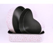 Антипригарная форма для выпечки Bikson набор 24/26/27 см 32 ТП6996