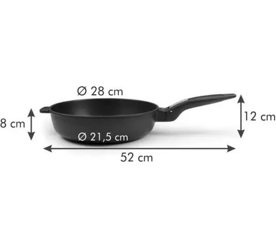 Глубокая сковорода Tescoma SmartCLICK диаметр 28 см 605038