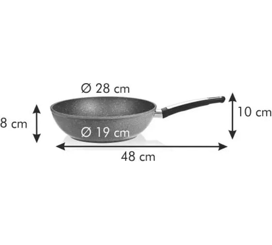 Сковорода Wok Tescoma i-PREMIUM Stone 28 см 602458