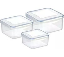 Контейнер Tescoma FRESHBOX 3 шт, 0,4, 0,7, 1,2 л, квадратный 892040