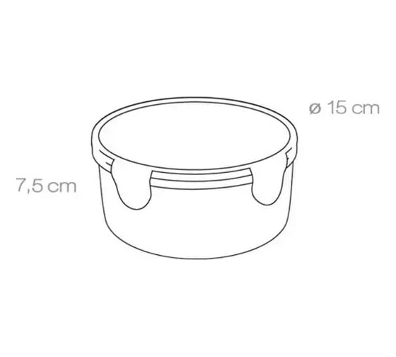 Контейнер Tescoma FRESHBOX 0,8 л, круглый 892112