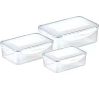 Контейнер Tescoma FRESHBOX 3 шт, 1,0, 1,5, 2,5 л, прямоугольный 892092