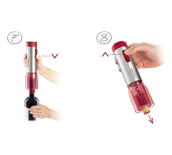 Электрический штопор Tescoma UNO VINO с ножом для фольги и LED подсветкой 695408
