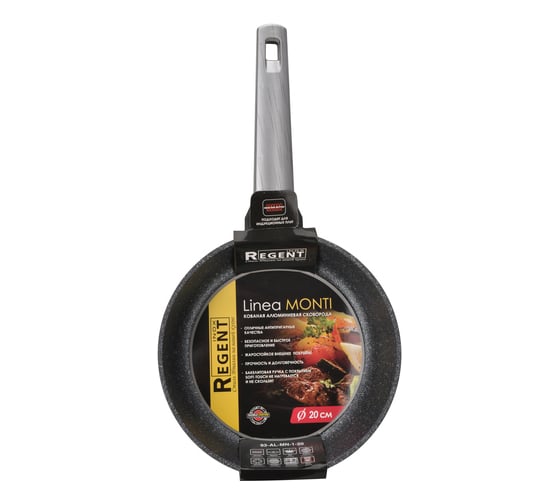 Сковорода Regent inox Linea MONTI индукция 20x4.8 см 93-AL-MN-1-20