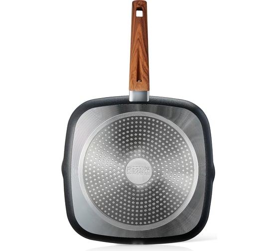 Сковорода-гриль Regent inox Linea LEGNO индукция 28x28x4.3 см 93-AL-LE-6-28