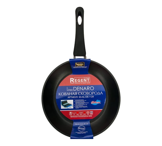 Сковорода Regent inox Linea DENARO 24x4.7 см 93-AL-DE-1-24