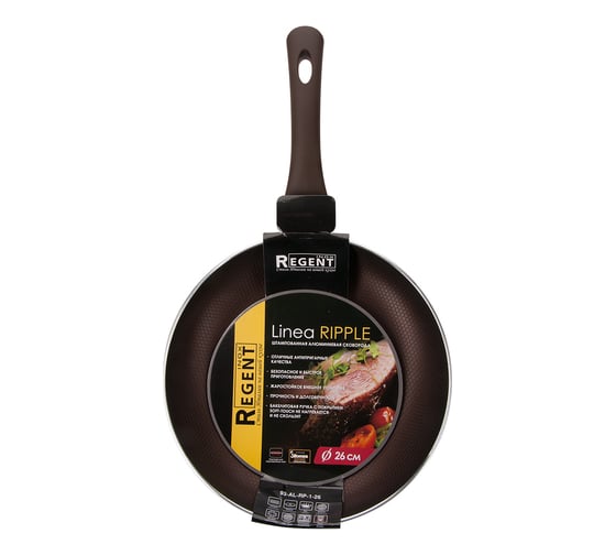 Сковорода Regent inox Linea RIPPLE индукция 26x5 см 93-AL-RP-1-26