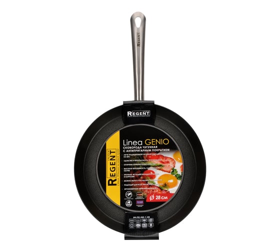 Сковорода Regent inox Linea GENIO 28x5.5 см 93-FE-GE-1-28