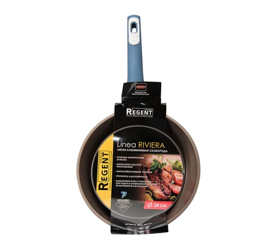Сковорода Regent inox Linea RIVIERA индукция 24x5.5 см 93-AL-RI-1-24