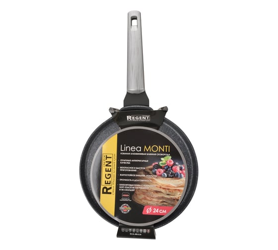 Сковорода Regent inox Linea MONTI индукция 24x1.7 см 93-AL-MN-5-24