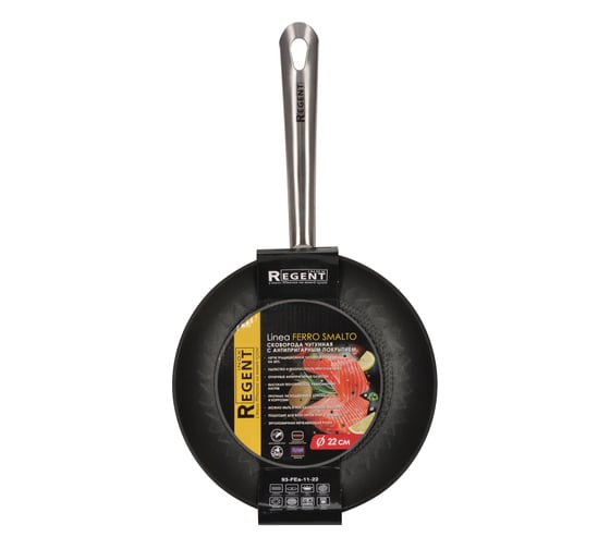 Сковорода Regent inox Linea FERRO SMALTO 22x4.5 см 93-FEs-11-22