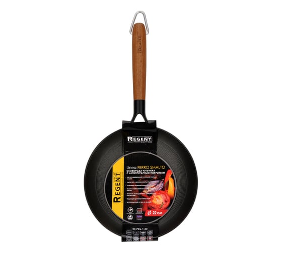 Сковорода Regent inox Linea FERRO SMALTO 22x4.5 см 93-FEs-1-22