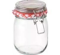 Стеклянная банка Tescoma DELLA CASA с зажимом, 800 мл 895144