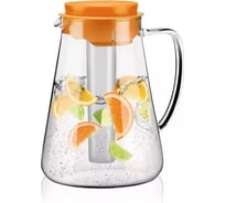Кувшин Tescoma TEO 2.5 л, с ситечком для настаивания и охлаждающей частью, оранжевый 646628,17