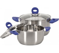 Набор кастрюль Regent inox Linea AZZURO индукция 4 предмета 93-AV-S01