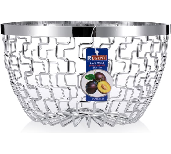 Фруктовница Regent inox Linea TRINA 24x14 см 93-TR-01-11
