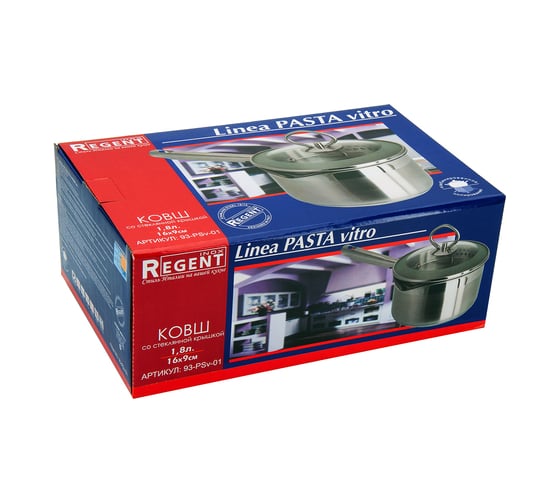 Ковш Regent inox Linea PASTA vitro 1.8 л 93-PSv-01
