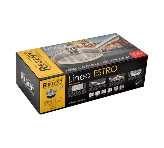 Ковш Regent inox Linea ESTRO 0.9 л 93-ES-01