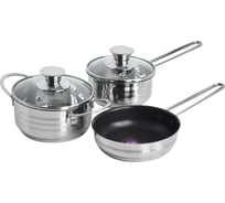 Набор кастрюль Regent inox Linea BIMBO vitro индукция 5 предметов 93-BIMv-10