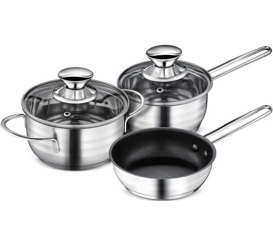 Набор кастрюль Regent inox Linea BIMBO vitro индукция 5 предметов 93-BIMv-10