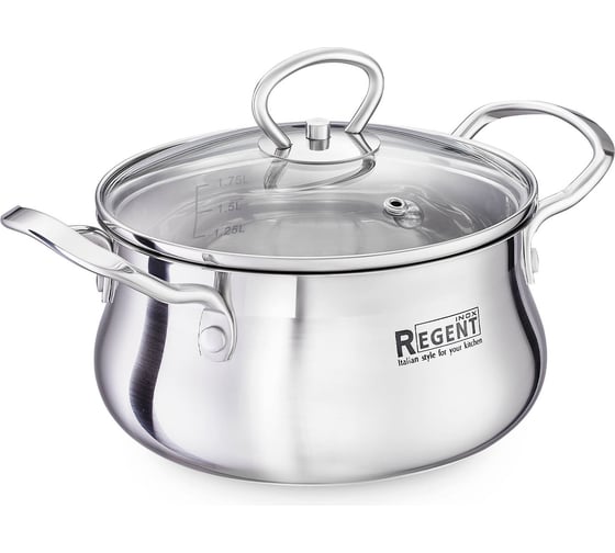 Кастрюля Regent inox Linea BELLA индукция 1.8 л 93-BEv-02
