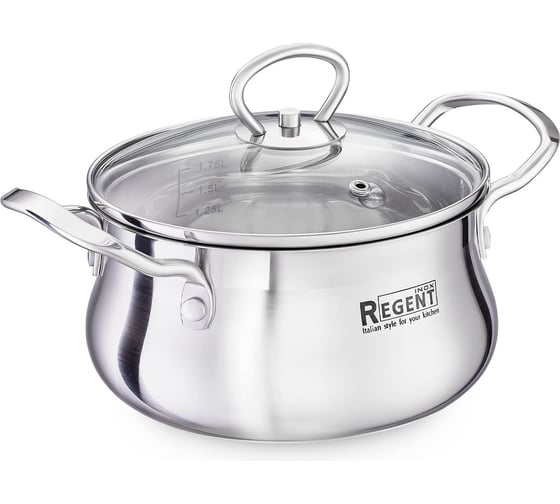 Кастрюля Regent inox Linea BELLA индукция 1.8 л 93-BEv-02