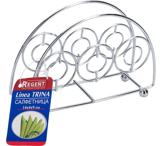 Подставка для салфеток Regent inox Linea TRINA 14x4х9 см 93-TR-02-02