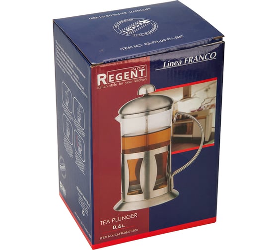 Френч-пресс Regent inox Linea FRANCO 0.6 л 93-FR-09-01-600