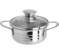 Кастрюля Regent inox 12см/0.7л с крышкой BIMBO vitro индукция 93-BIMv-02