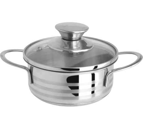 Кастрюля Regent inox 12см/0.7л с крышкой BIMBO vitro индукция 93-BIMv-02