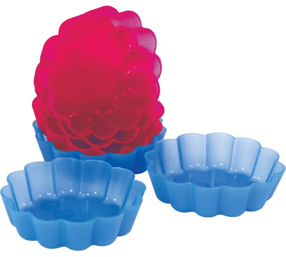 Форма для выпечки и заморозки Regent inox Linea Silicone kitchen 6 шт 8x2 см 93-SI-FO-09