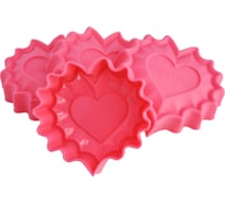 Форма для выпечки и заморозки Regent inox Linea Silicone kitchen 4 шт 12x12.5x3 см 93-SI-S-13