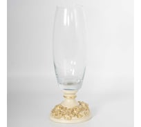 Ваза BOGACHO Лето кремового цвета 52086/кремовый