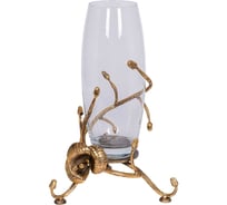 Ваза для цветов BOGACHO Орхидея Найс бронзового цвета 59005/бронзовый