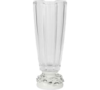 Ваза BOGACHO Oliva Branch Silver 52107/серебряный