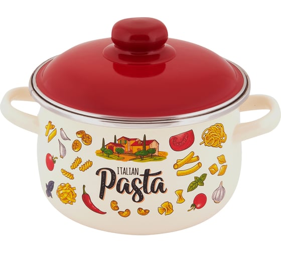 Коническая эмалированная кастрюля appetite Pasta ITALIAN 2 л 1с45я