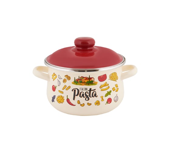 Коническая эмалированная кастрюля appetite Pasta ITALIAN 2 л 1с45я