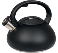 Чайник appetite нержавеющая сталь 3 л со свистком черный LKD-4330B