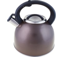 Чайник appetite нержавеющая сталь 3 л со свистком коричневый LKD-3030BR